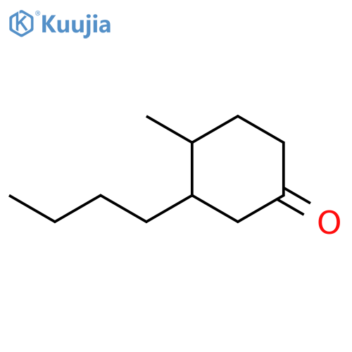 Cyclohexanone, 3-butyl-4-methyl- structure