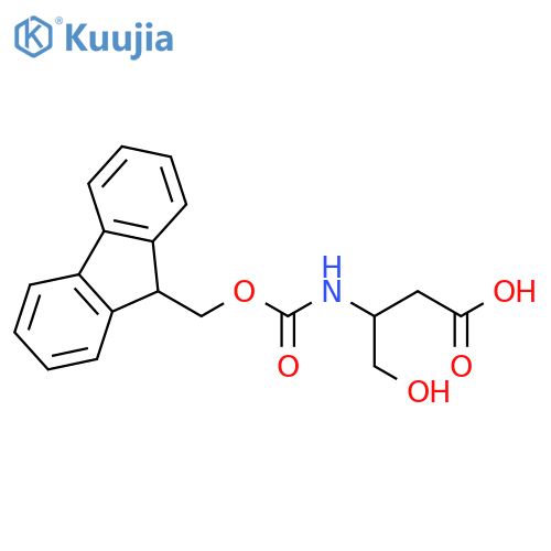 Butanoic acid, 3-[[(9H-fluoren-9-ylmethoxy)carbonyl]amino]-4-hydroxy- structure