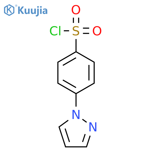 4-(1H-pyrazol-1-yl)benzenesulfonyl chloride structure