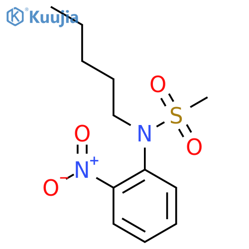N-(2-Nitrophenyl)-N-pentylmethanesulfonamide structure