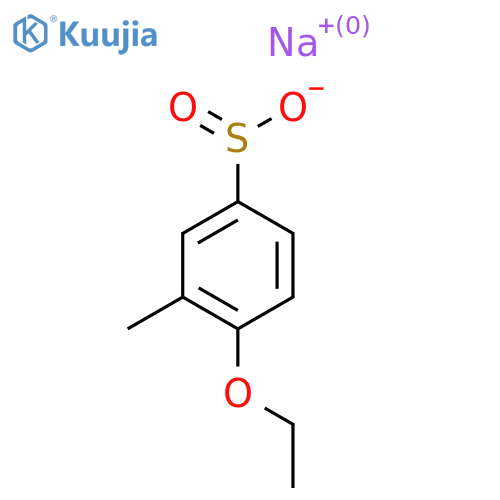 Sodium 4-ethoxy-3-methylbenzene-1-sulfinate structure
