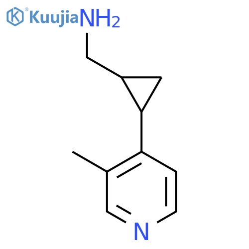 [2-(3-Methylpyridin-4-yl)cyclopropyl]methanamine structure