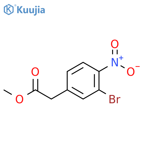 Methyl 2-(3-bromo-4-nitrophenyl)acetate structure