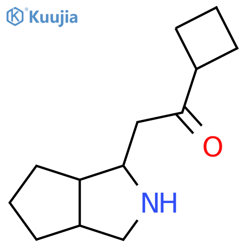 1-Cyclobutyl-2-{octahydrocyclopenta[c]pyrrol-1-yl}ethan-1-one structure