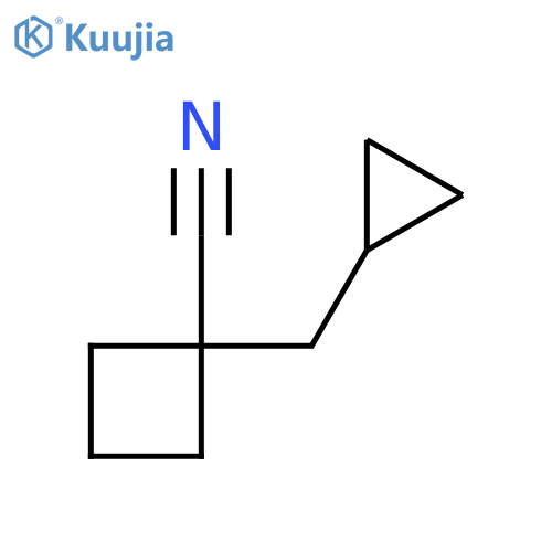 1-(Cyclopropylmethyl)cyclobutane-1-carbonitrile structure