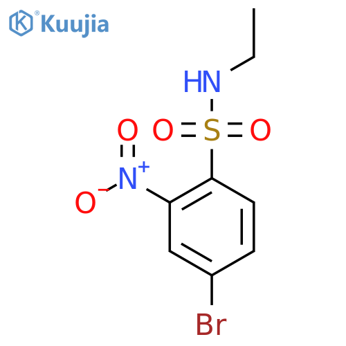 4-bromo-N-ethyl-2-nitrobenzene-1-sulfonamide structure