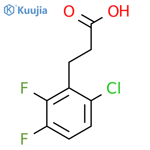 3-(6-Chloro-2,3-difluorophenyl)propanoic acid structure