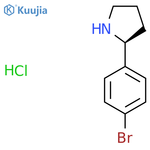 (S)-2-(4-Bromophenyl)pyrrolidine hydrochloride structure