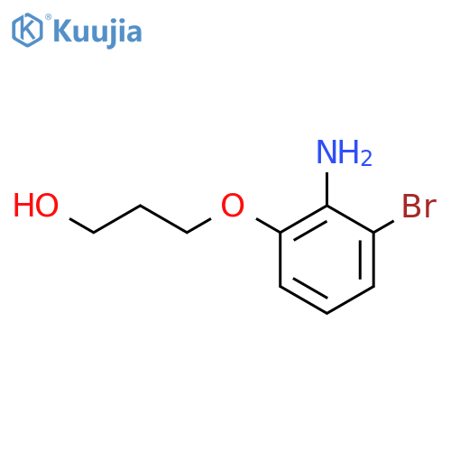 3-(2-Amino-3-bromophenoxy)propan-1-ol structure