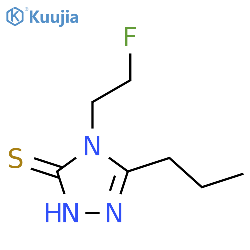 4-(2-fluoroethyl)-5-propyl-4H-1,2,4-triazole-3-thiol structure