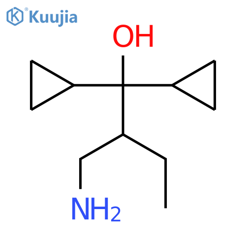 Cyclopropanemethanol, α-[1-(aminomethyl)propyl]-α-cyclopropyl- structure