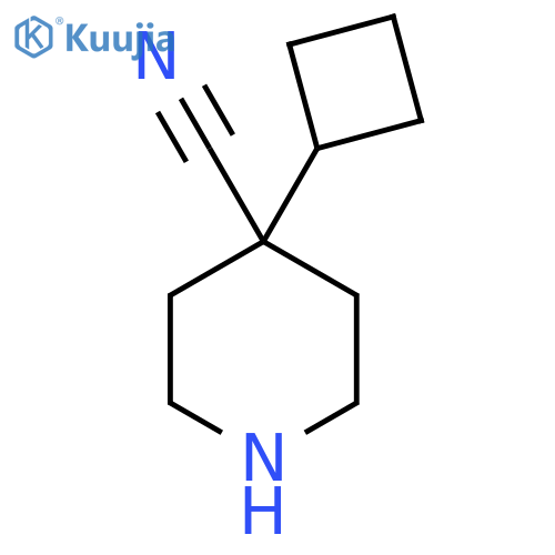 4-Cyclobutylpiperidine-4-carbonitrile structure