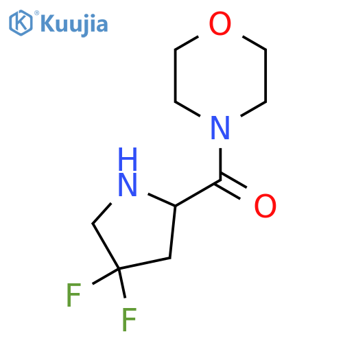 (4,4-Difluoropyrrolidin-2-yl)(morpholino)methanone structure