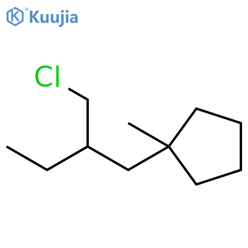 Cyclopentane, 1-[2-(chloromethyl)butyl]-1-methyl- structure