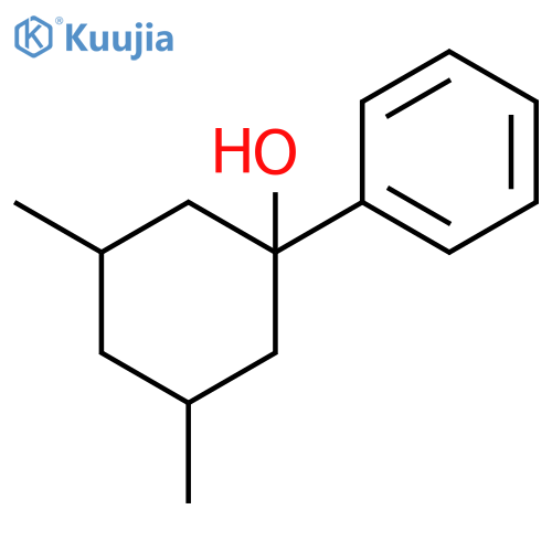 Cyclohexanol, 3,5-dimethyl-1-phenyl- structure