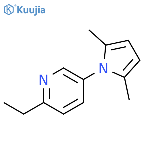 Pyridine, 5-(2,5-dimethyl-1H-pyrrol-1-yl)-2-ethyl- structure