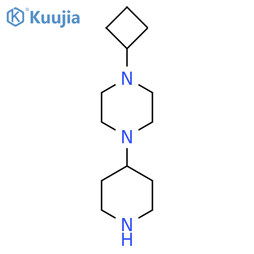 1-Cyclobutyl-4-(piperidin-4-yl)piperazine structure
