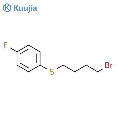 Benzene, 1-[(4-bromobutyl)thio]-4-fluoro- structure