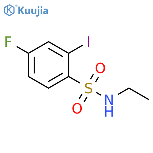 N-Ethyl-4-fluoro-2-iodobenzenesulfonamide structure