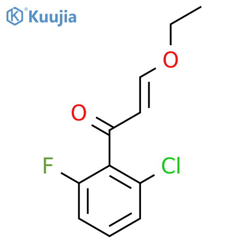 1-(2-chloro-6-fluorophenyl)-3-ethoxyprop-2-en-1-one structure