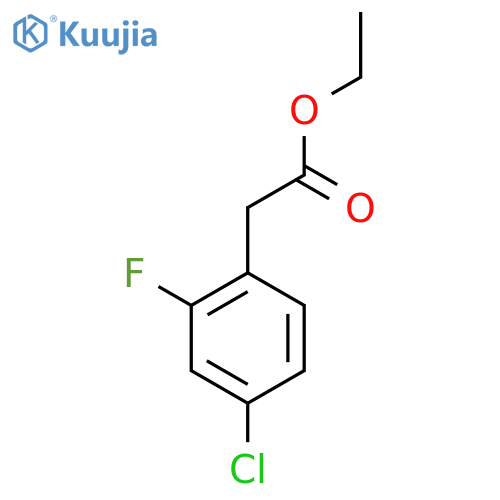 ethyl 2-(4-chloro-2-fluoro-phenyl)acetate structure