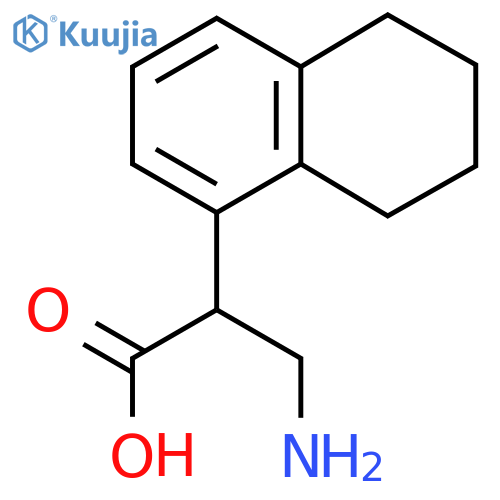 3-Amino-2-(5,6,7,8-tetrahydronaphthalen-1-yl)propanoic acid structure
