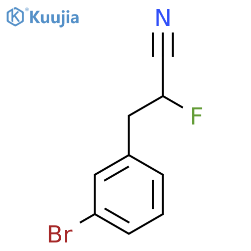 3-(3-Bromophenyl)-2-fluoropropanenitrile structure