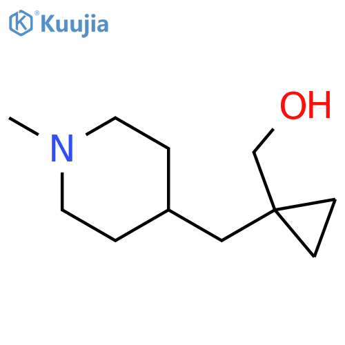 {1-(1-methylpiperidin-4-yl)methylcyclopropyl}methanol structure