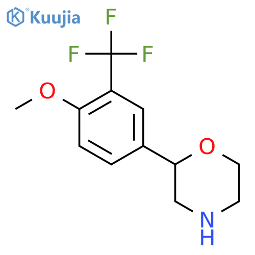 2-4-methoxy-3-(trifluoromethyl)phenylmorpholine structure
