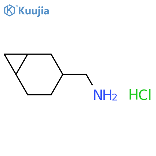 {bicyclo4.1.0heptan-3-yl}methanamine hydrochloride structure