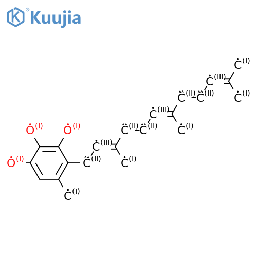 1,2,3-Benzenetriol, 5-methyl-4-(3,7,11-trimethyl-2,6,10-dodecatrienyl)-,(E,E)- structure