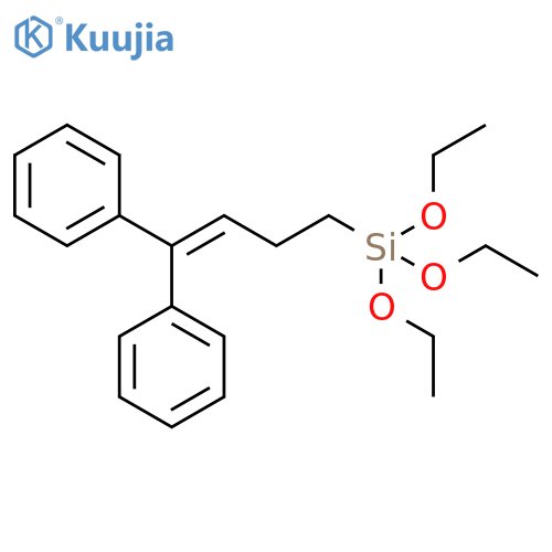 Silane, (4,4-diphenyl-3-butenyl)triethoxy- structure
