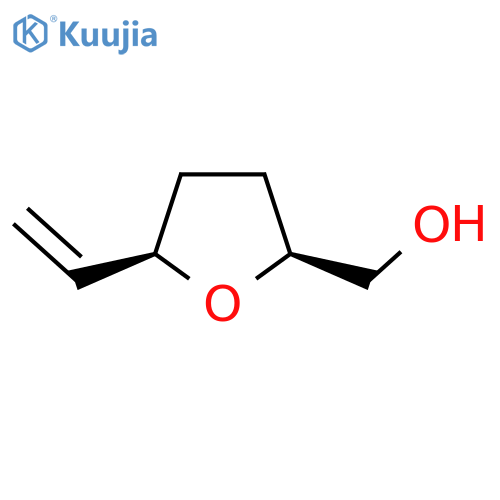rac-(2R,5S)-5-ethenyloxolan-2-ylmethanol, cis structure