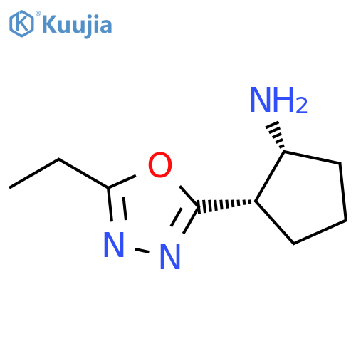 (1R,2S)-2-(5-ethyl-1,3,4-oxadiazol-2-yl)cyclopentan-1-amine structure