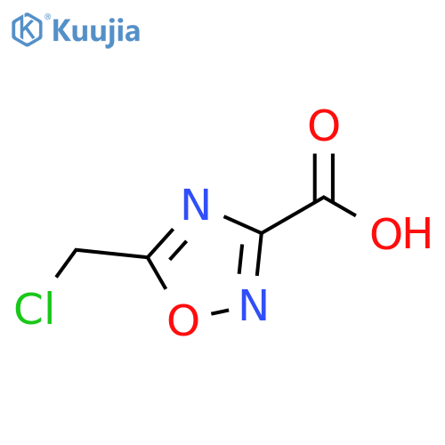 5-(chloromethyl)-1,2,4-oxadiazole-3-carboxylic acid structure