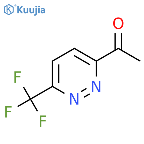 1-[6-(trifluoromethyl)pyridazin-3-yl]ethanone structure