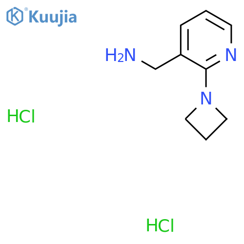 (2-(Azetidin-1-yl)pyridin-3-yl)methanamine dihydrochloride structure