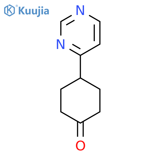 4-(Pyrimidin-4-yl)cyclohexanone structure