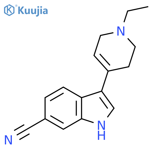 3-(1-Ethyl-1,2,3,6-tetrahydropyridin-4-yl)-1H-indole-6-carbonitrile structure