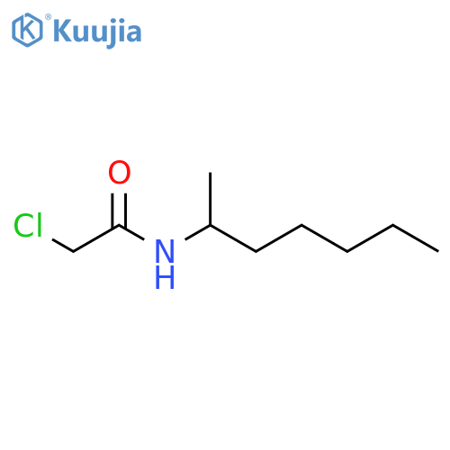 2-chloro-N-(heptan-2-yl)acetamide structure