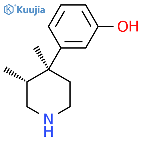 3-((3R,4S)-3,4-Dimethylpiperidin-4-yl)phenol structure