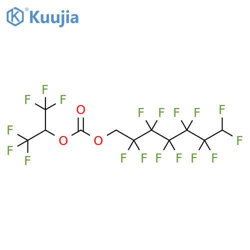 1H,1H,7H-Perfluoroheptyl hexafluoroisopropyl carbonate structure