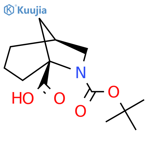 (1S,5R)-6-(tert-butoxy)carbonyl-6-azabicyclo3.2.1octane-5-carboxylic acid structure