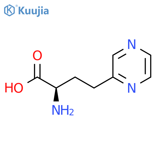 (2R)-2-amino-4-(pyrazin-2-yl)butanoic acid structure