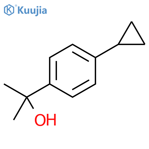 2-(4-cyclopropylphenyl)propan-2-ol structure