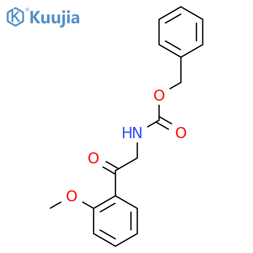 benzyl N-2-(2-methoxyphenyl)-2-oxoethylcarbamate structure