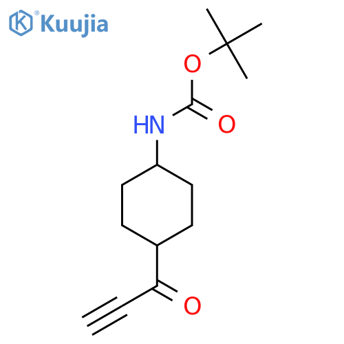 Carbamic acid, N-[4-(1-oxo-2-propyn-1-yl)cyclohexyl]-, 1,1-dimethylethyl ester structure