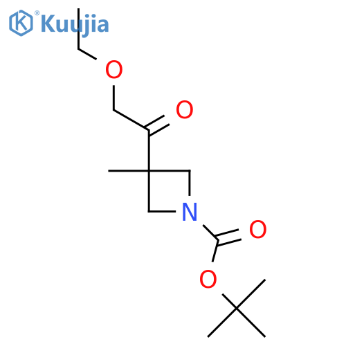 Tert-butyl 3-(2-ethoxyacetyl)-3-methylazetidine-1-carboxylate structure