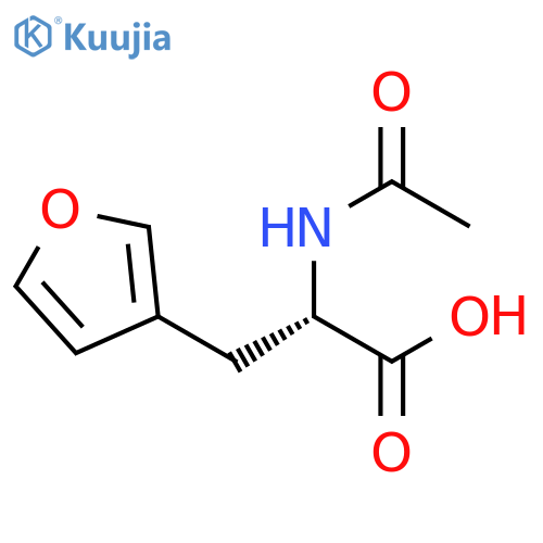 (2S)-2-acetamido-3-(furan-3-yl)propanoic acid structure
