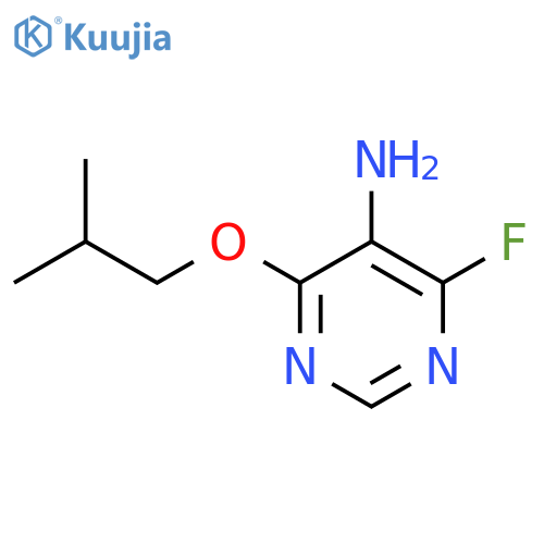 4-fluoro-6-(2-methylpropoxy)pyrimidin-5-amine structure